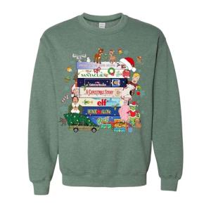 90s Movies Christmas Sweatshirt for Women