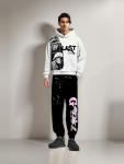 Retro Y2K Gothic Skull Print Hoodie for Men