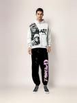 Retro Y2K Gothic Skull Print Hoodie for Men