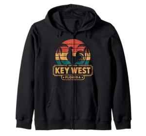 Key West Vintage Rooster Summer Hoodie