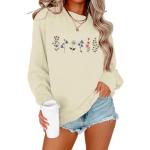 Women's Floral Graphic Sweatshirt - Vintage Style