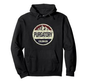Vintage Colorado Mountain Retro Hoodie for Men
