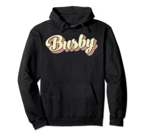 Retro Baseball Font Busby T-Shirt