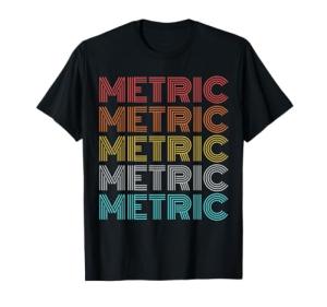 Vintage-Style Metric Graphic T-Shirt