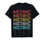 Vintage-Style Metric Graphic T-Shirt