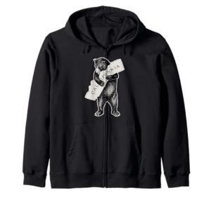 California Love Vintage Bear Zip Hoodie