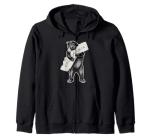 California Love Vintage Bear Zip Hoodie