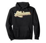 Lithium Retro Art Baseball Font Hoodie