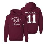 McCall 11 Beacon Hills Vintage Hoodie - Maroon