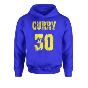 Youth Curry #30 Hoodie in Royal Blue