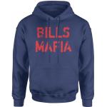 Bills Mafia Distressed Hoodie in Navy Blue