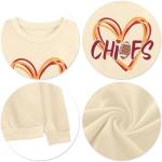 Women’s Game Day Football Heart Graphic Sweatshirt