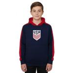 US Soccer Federation Kids Pullover Hoodie - Navy