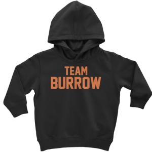Toddler Team Burrow Hoodie in Black