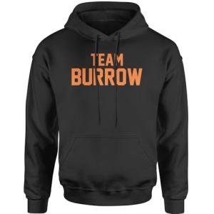 Team Burrow Black Hoodie - 3X-Large