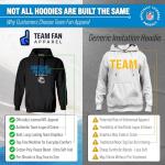 Carolina Panthers Adult Heather Hooded Sweatshirt