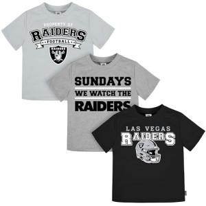 NFL Raiders Baby Fan Tee Shirt Pack of 3