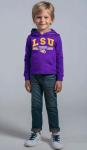 LSU Boys Long Sleeve Hooded T-Shirt, Purple