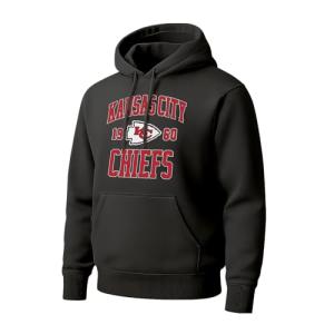 Kansas City Chiefs Men's/Women's Pullover Hoodie - Black