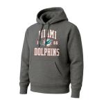 Miami Dolphins Pullover Hoodie - X-Large Heather Charcoal