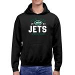 New York Jets Team Motto Pullover Hoodie in Black