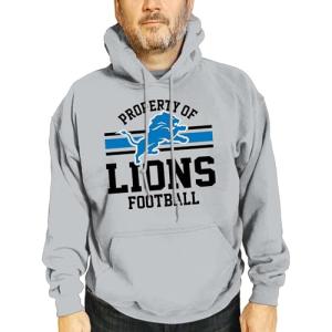 Detroit Lions Hooded Sweatshirt - Sport Gray