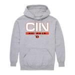 Cincinnati Bengals City Block Hoodie - Athletic Heather