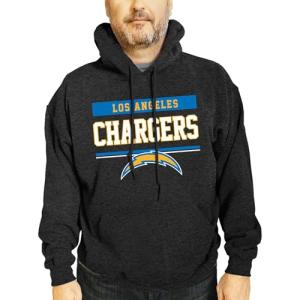 Los Angeles Chargers Charcoal Hooded Sweatshirt