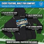 Los Angeles Chargers Charcoal Hooded Sweatshirt