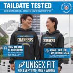 Los Angeles Chargers Charcoal Hooded Sweatshirt