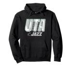 Utah Jazz Stack Logo Pullover Hoodie