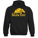 Golden State Basketball Skyline Men's Hoodie - Black