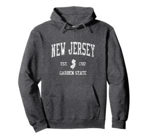 Vintage New Jersey Sports Hoodie Pullover