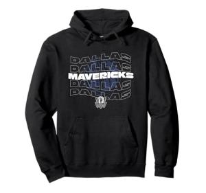 Dallas Mavericks Wave Outline Logo Hoodie