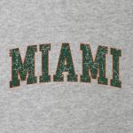 Vintage Miami Retro Unisex Hoodie in Grey