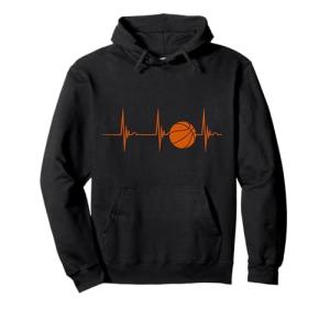 Basketball Heartbeat ECG Pulse Hoodie