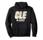 Cleveland Cavaliers Stack Logo Pullover Hoodie