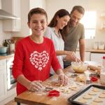 Valentine's Day Gamer Shirt for Kids Long Sleeve