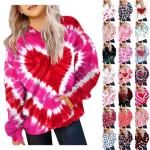 Cute Pink Heart Graphic Hoodie for Teens