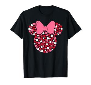 Minnie Mouse Pink Hearts Valentine's Day T-Shirt