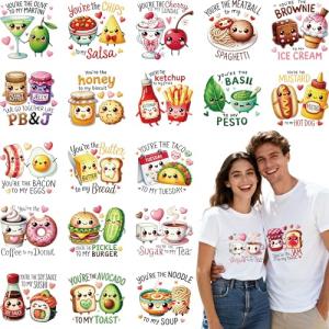 Cute Food Pairing Transfers for Valentine's Day