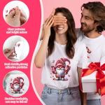 Cute Valentine's Day Gnome Iron-On Transfers 30 Pcs