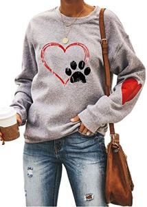 Dog Mom T-Shirt - Love Dogs Heart Design