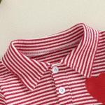 Toddler Boys' Valentine Heart Striped Long Sleeve T-shirt