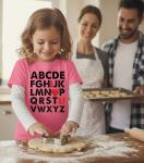 Valentine's Day ABC I Love You T-Shirt – Pink