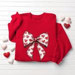Funny Valentine's Day Heart Graphic Long Sleeve Tee