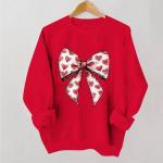 Funny Valentine's Day Heart Graphic Long Sleeve Tee