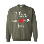 Couple's I Love You Arrow Heart T-Shirt Set
