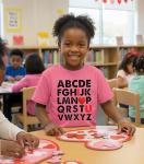 Valentine's Day ABC I Love You T-Shirt – Pink
