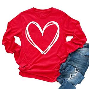Women's Love Heart Long Sleeve Tee